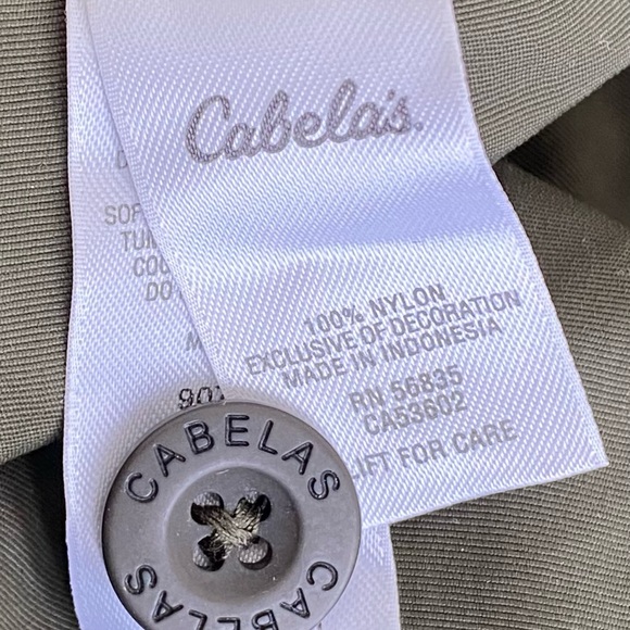 Cabela Cargo Hiking Fishing Zip Off Army Green Utility Pants Shorts - Picture 8 of 10